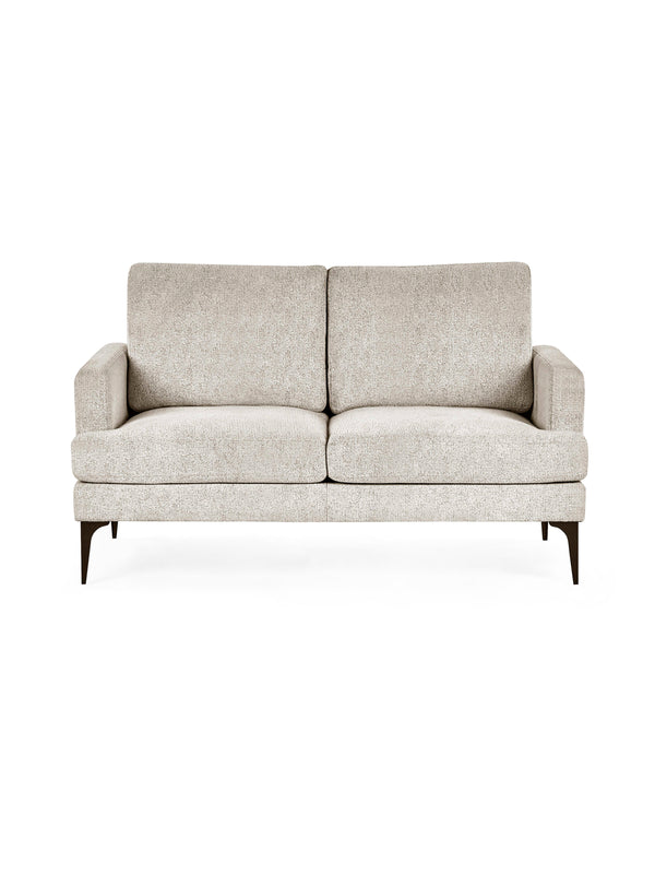 Carrera Oyster Cream Chenille 2 Seater Sofa - Living with Luxury