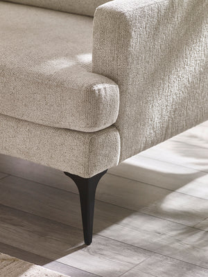 Carrera Oyster Cream Chenille 2 Seater Sofa - Living with Luxury