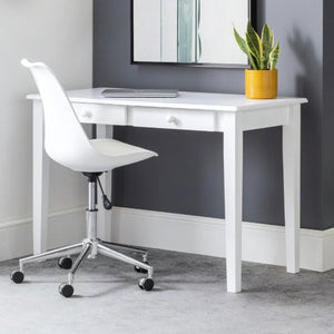 Carrington White Lacquer Desk - Living with Luxury