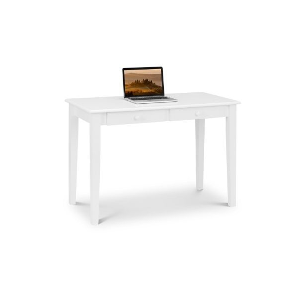 Carrington White Lacquer Desk - Living with Luxury