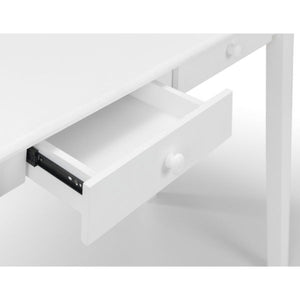 Carrington White Lacquer Desk - Living with Luxury
