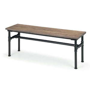 Carnegie Industrial Bench – Mocha Elm - Living with Luxury