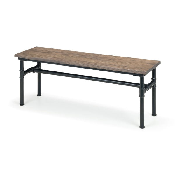 Carnegie Industrial Bench – Mocha Elm - Living with Luxury