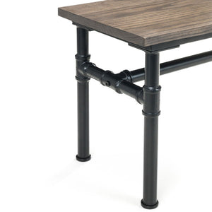Carnegie Industrial Bench – Mocha Elm - Living with Luxury