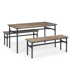 Carnegie Industrial Bench – Mocha Elm - Living with Luxury