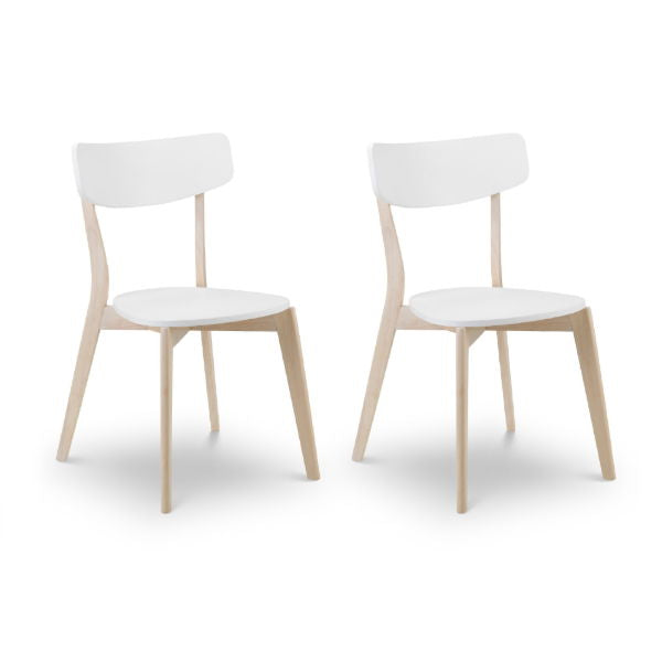 Casa Dining Chair – White &amp; Limed Oak - Living with Luxury