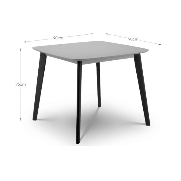 Casa Dining Table – Grey & Black - Living with Luxury