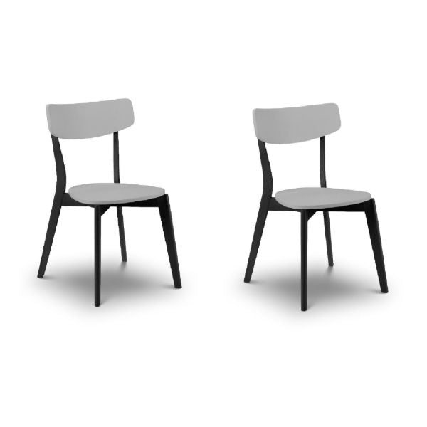 Casa Dining Chair – Grey &amp; Black - Living with Luxury