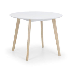 CASA ROUND DINING TABLE WHITE/OAK - Living with Luxury