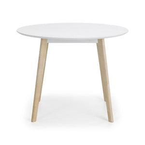 CASA ROUND DINING TABLE WHITE/OAK - Living with Luxury