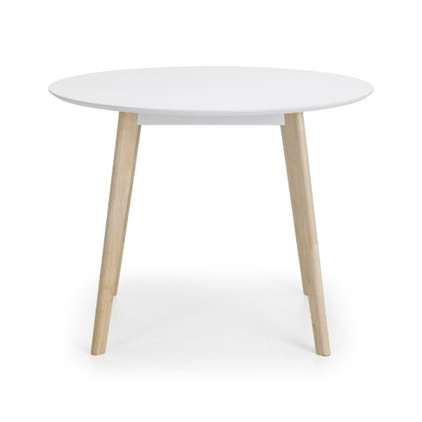 CASA ROUND DINING TABLE WHITE/OAK - Living with Luxury