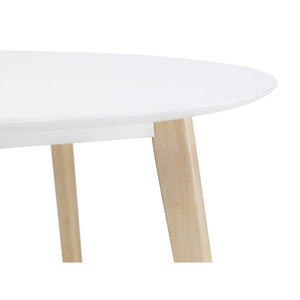CASA ROUND DINING TABLE WHITE/OAK - Living with Luxury