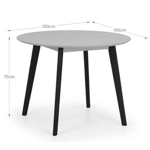 Casa Dining Table – Grey &amp; Black - Living with Luxury