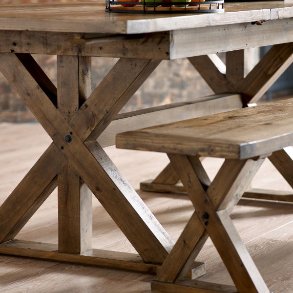 Chatsworth Bench – Reclaimed Wood - Living with Luxury