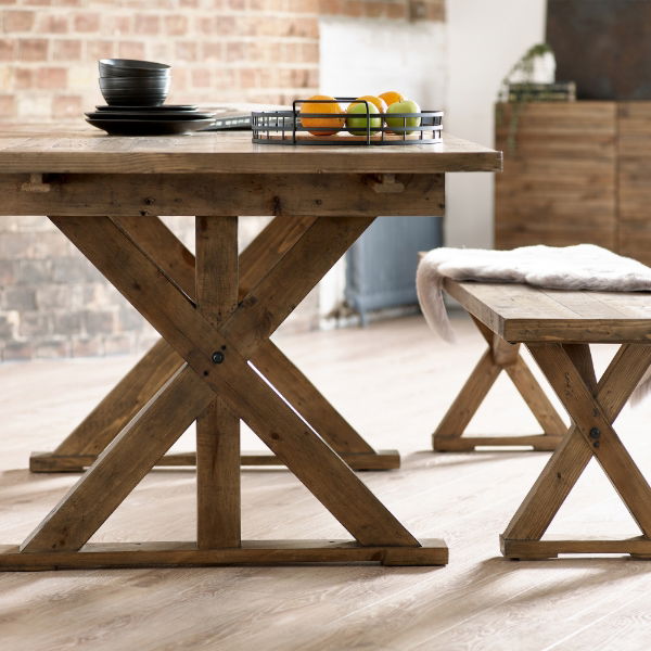 Chatsworth Bench – Reclaimed Wood - Living with Luxury