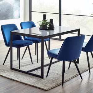 Chicago Smoked Glass Dining Table – Product Description - Living with Luxury