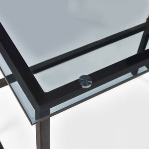 Chicago Smoked Glass Square Dining Table – Product Description - Living with Luxury