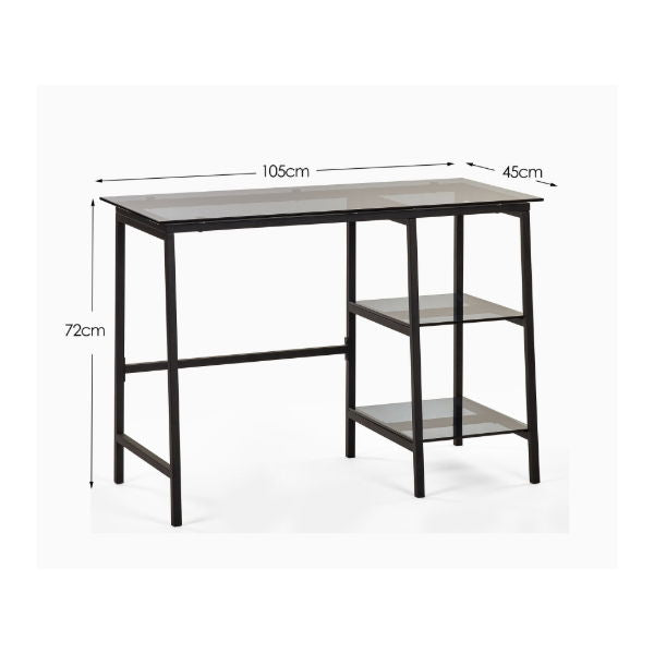 Chicago Smoked Glass Square Dining Table – Product Description - Living with Luxury