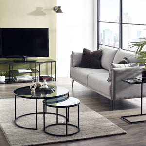Chicago Smoked Glass Coffee Table – Product Description - Living with Luxury