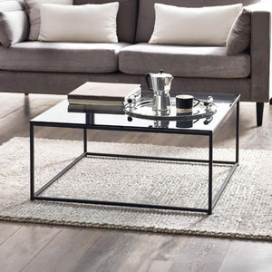 Chicago Square Coffee Table Smoked Glass - Living with Luxury