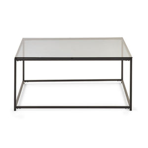 Chicago Square Coffee Table Smoked Glass - Living with Luxury