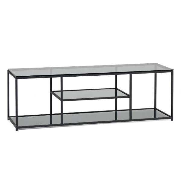 Chicago TV Unit - Smoked Glass - Living with Luxury
