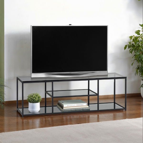 Chicago TV Unit - Smoked Glass - Living with Luxury