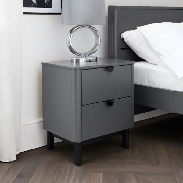 Chloe 2 Drawer Bedside - Living with Luxury