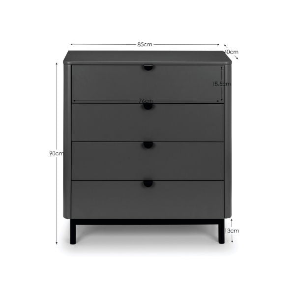 Chloe 4 Drawer Chest - Living with Luxury