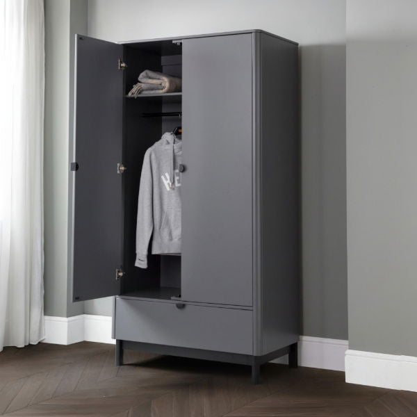 Chloe 2 Door 1 Drawer Wardrobe - Living with Luxury