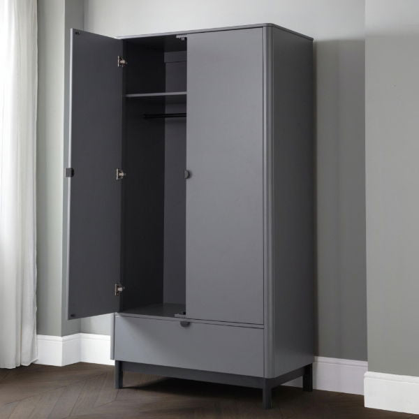 Chloe 2 Door 1 Drawer Wardrobe - Living with Luxury