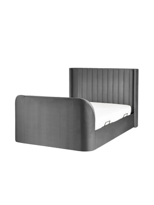 Clara Dark Grey 180cm Super King TV Ottoman Storage Bed - Living with Luxury