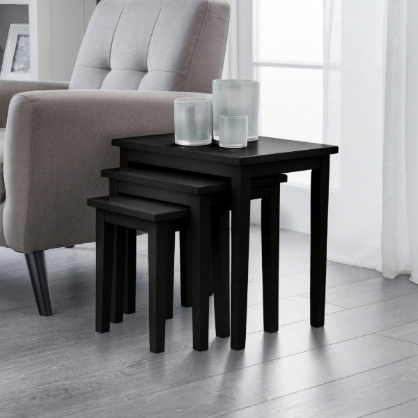 Cleo Nest of Tables Black - Living with Luxury