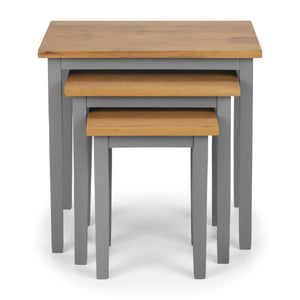 Cleo Nest of Tables Grey & Oak - Living with Luxury