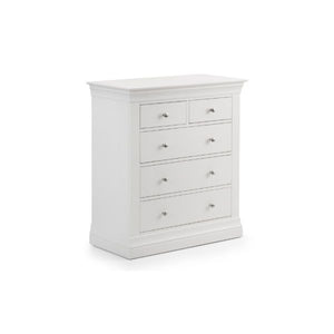 Clermont 3+2 Drawer Chest Surf White - Living with Luxury