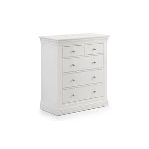 Clermont 3+2 Drawer Chest Surf White - Living with Luxury