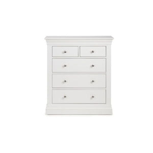 Clermont 3+2 Drawer Chest Surf White - Living with Luxury