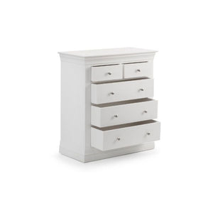 Clermont 3+2 Drawer Chest Surf White - Living with Luxury