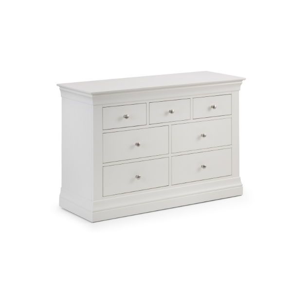 Clermont 4+3 Drawer Chest Surf White - Living with Luxury