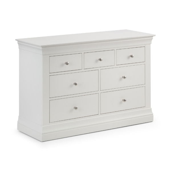 Clermont 4+3 Drawer Chest Surf White - Living with Luxury