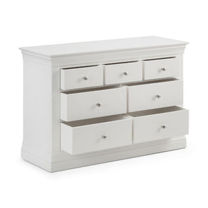 Clermont 4+3 Drawer Chest Surf White - Living with Luxury