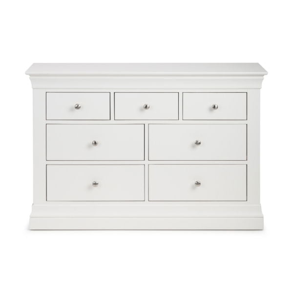 Clermont 4+3 Drawer Chest Surf White - Living with Luxury