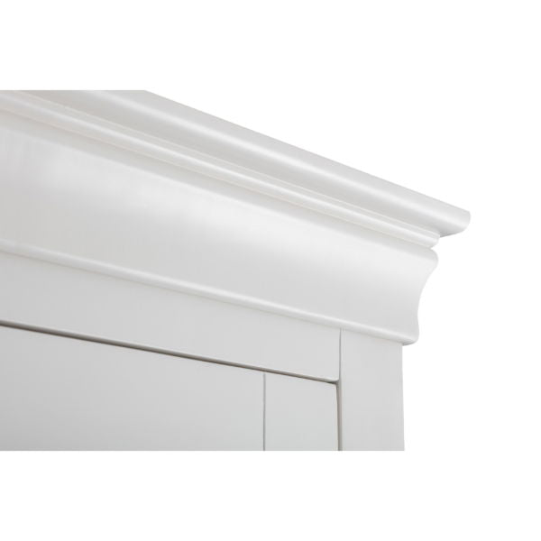 Clermont 2 Door 1 Drawer Wardrobe Surf White - Living with Luxury