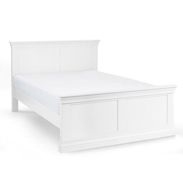 Clermont 135cm Double Bed Surf White - Living with Luxury