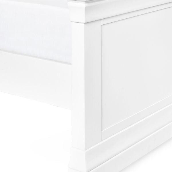 Clermont 135cm Double Bed Surf White - Living with Luxury