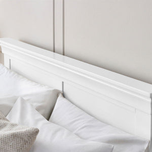 Clermont 135cm Double Bed Surf White - Living with Luxury