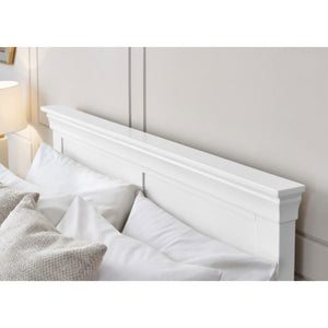 Clermont 150cm King Bed - Surf White - Living with Luxury