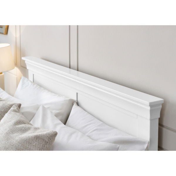 Clermont 150cm King Bed - Surf White - Living with Luxury