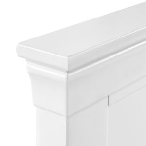 Clermont 150cm King Bed - Surf White - Living with Luxury