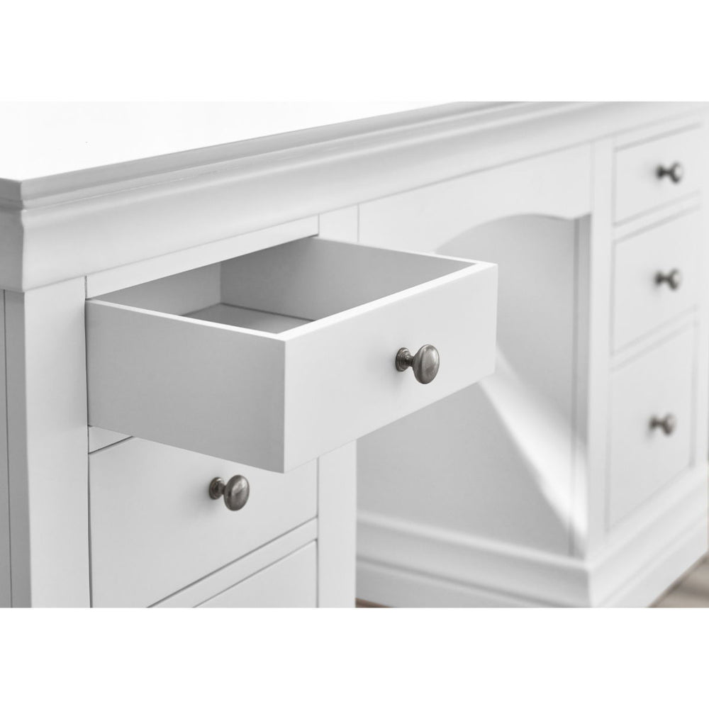 CLERMONT DRESSING TABLE - SURF WHITE - Living with Luxury